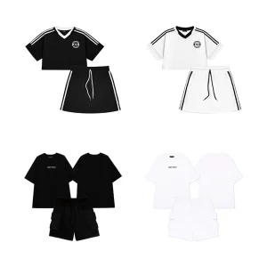 SET ĐỒ UNISEX  CHO CẢ NAM NỮ HỌA TIẾT THÊU CHẤT DÀY BASIC RAGE OF THE SEA UNISEX
